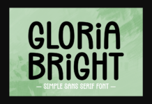 Gloria Bright Font Poster 1