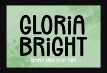 Gloria Bright Font Gloria Bright Font Poster 1