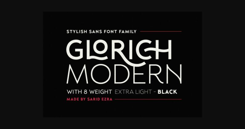 Glorich Font Poster 3