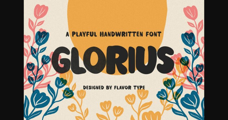 Glorius Font Poster 3