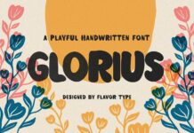 Glorius Font Poster 1