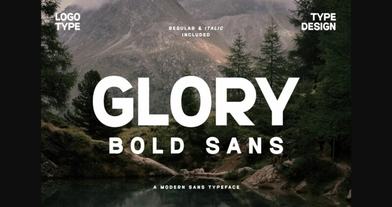 Glory Bold Font Poster 3