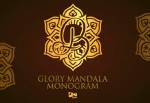 Glory Mandala Monogram Font Poster 1