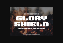 Glory Shield Font Poster 1