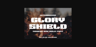 Glory Shield Font Poster 1