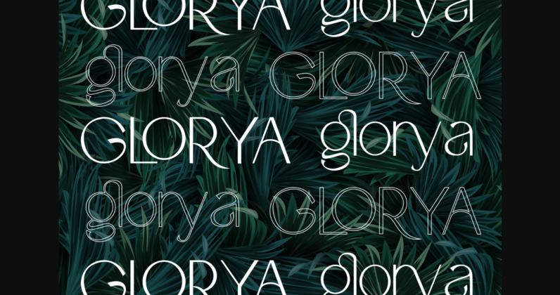 Glorya Font Poster 7