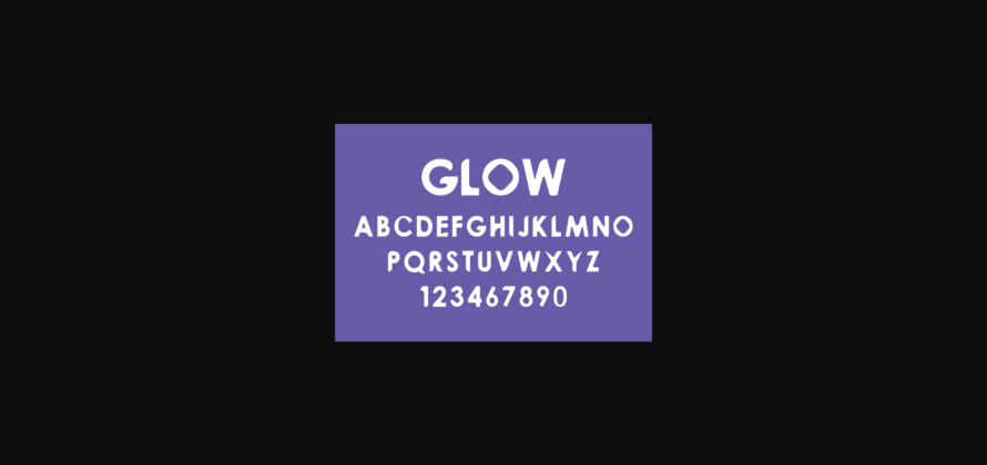 Glow Font Poster 3