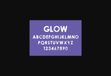 Glow Font Poster 1