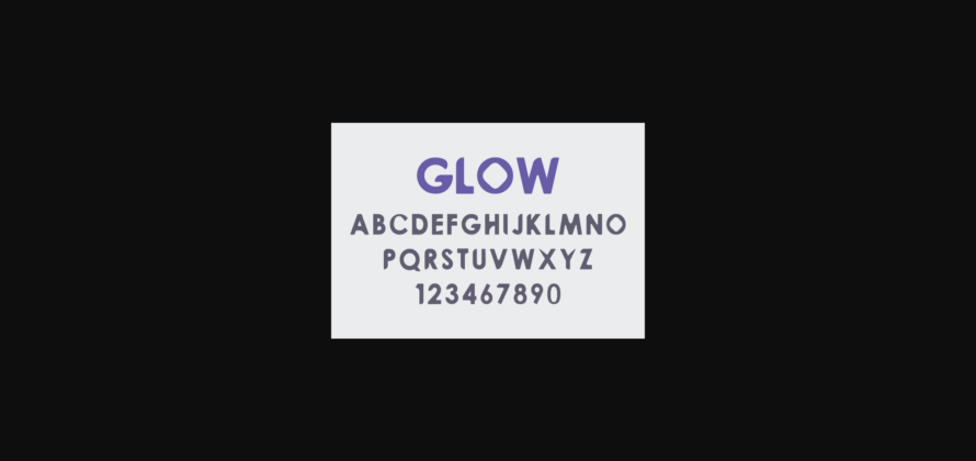 Glow Font Poster 5