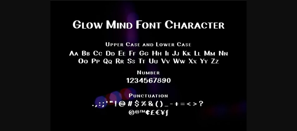 Glow Mind Font Poster 7