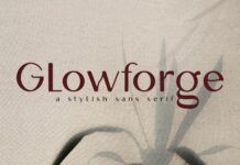 Glowforge Font Poster 1