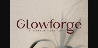 Glowforge Font Poster 1