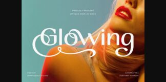 Glowing Font Poster 1