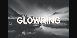 Glowring Font Poster 1