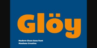 Gloy Font Poster 1