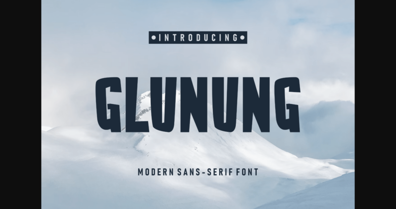 Glunung Font Poster 3