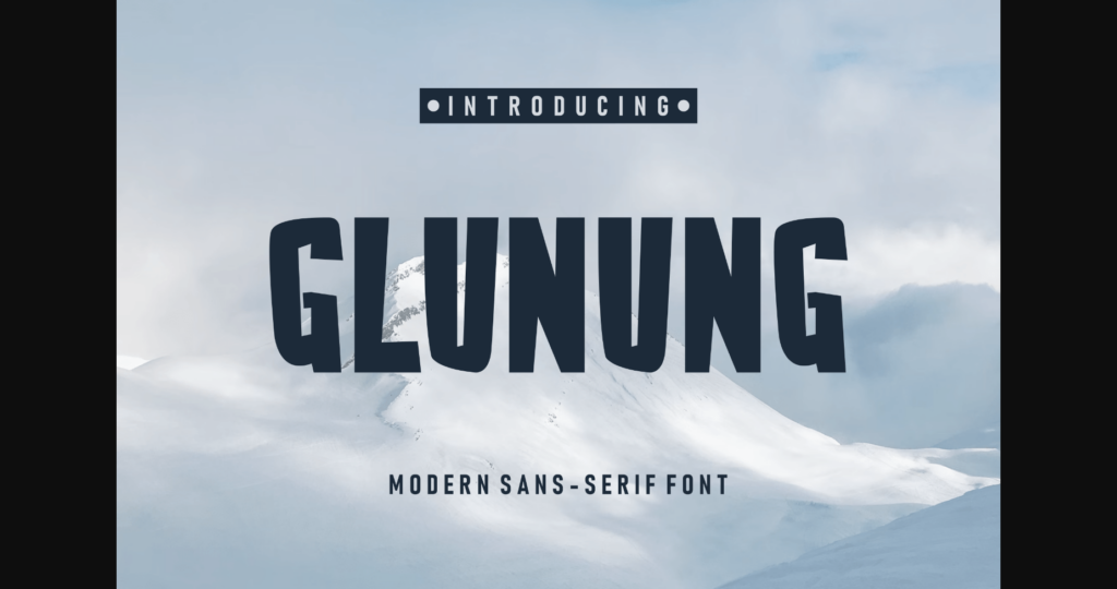 Glunung Font Poster 1