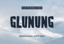 Glunung Font Poster 1