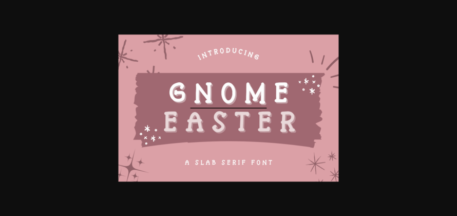 Gnome Easter Font Poster 3