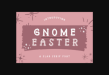 Gnome Easter Font Poster 1
