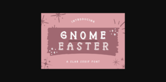 Gnome Easter Font Poster 1