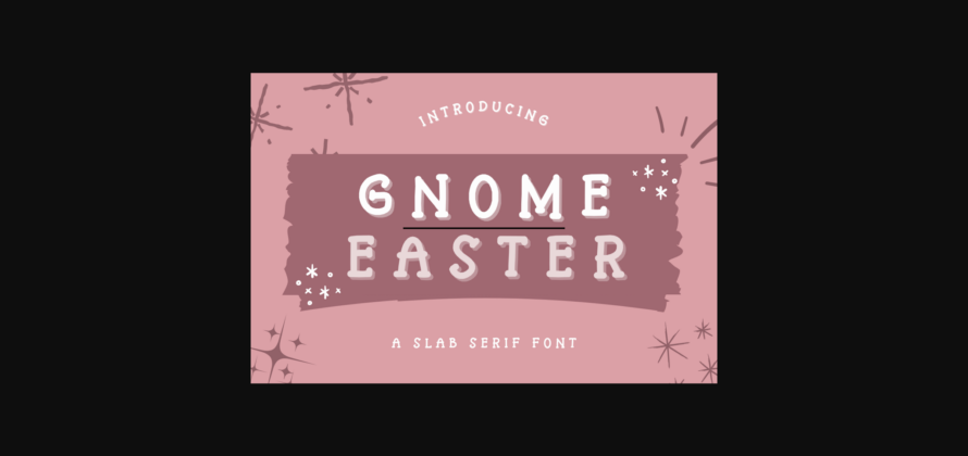 Gnome Easter Font Poster 1