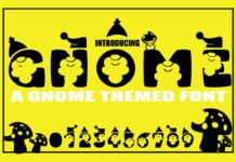 Gnome Font Poster 1