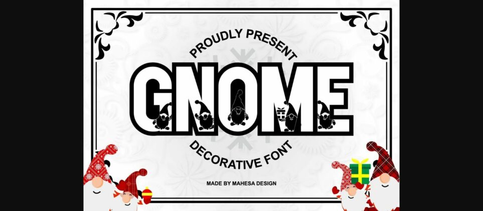 Gnome Font Poster 3