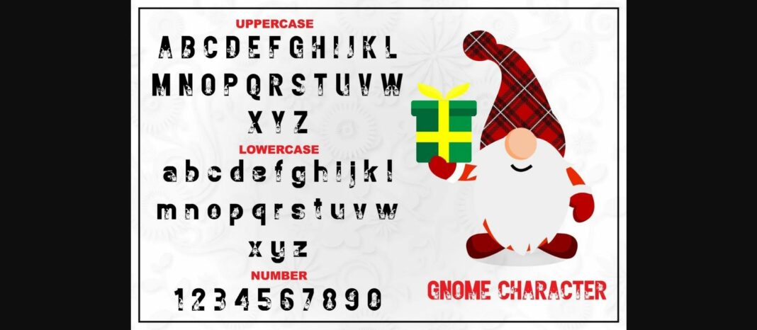 Gnome Font Poster 4