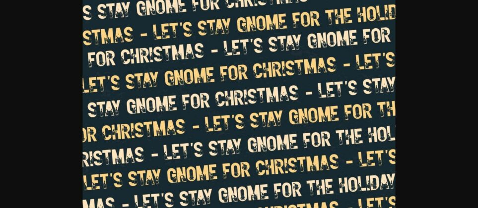 Gnome Font Poster 10