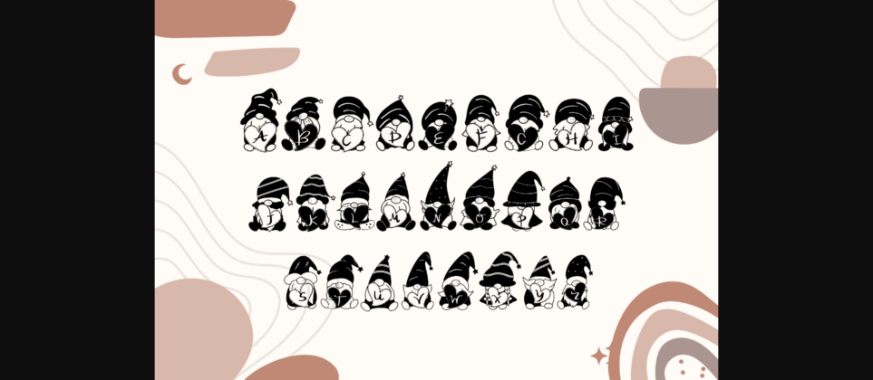 Gnomes Heart Font Poster 5