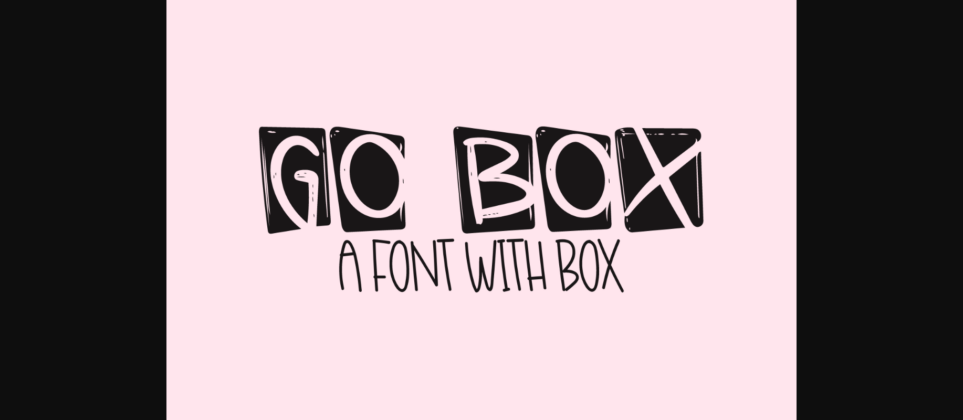 Go Box Font Poster 3