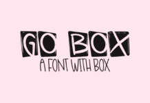 Go Box Font Poster 1