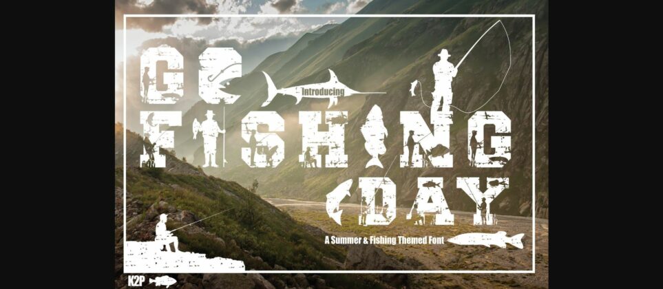 Go Fishing Day Font Poster 10