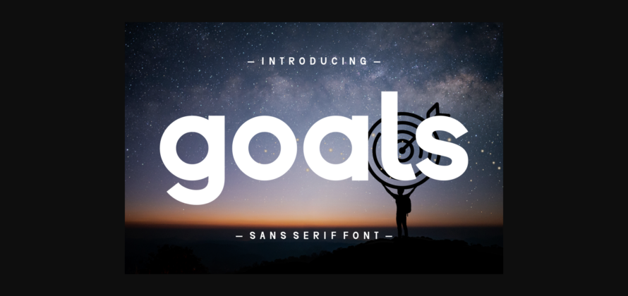 Goals Font Poster 3