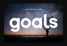 Goals Font Poster 1