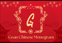 Goan Chinese Monogram Font Poster 1