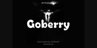 Goberry Font Poster 1