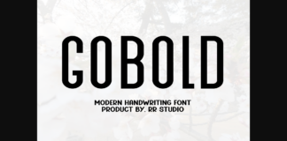 Gobold Font Poster 1