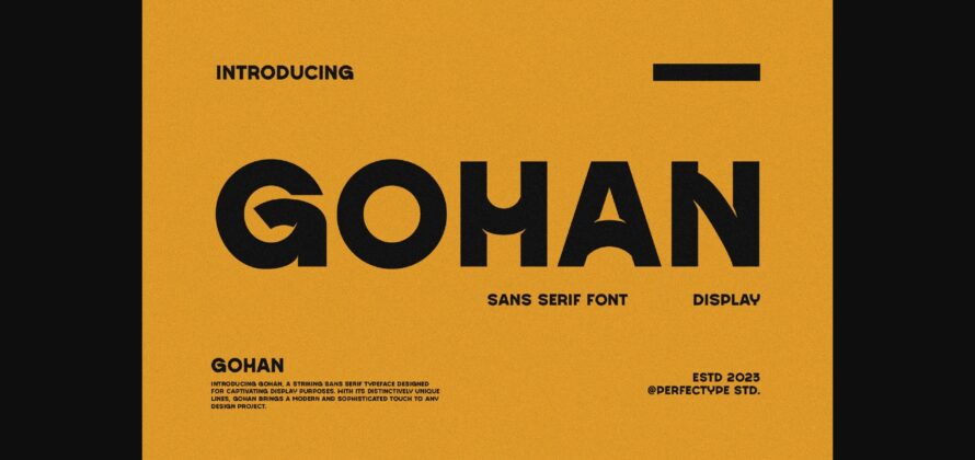 Gohan Font Poster 3
