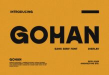 Gohan Font Poster 1