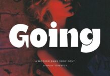 Going Font Poster 1