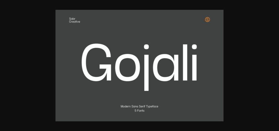 Gojali Font Poster 3