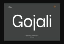 Gojali Font Poster 1