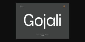 Gojali Font Poster 1