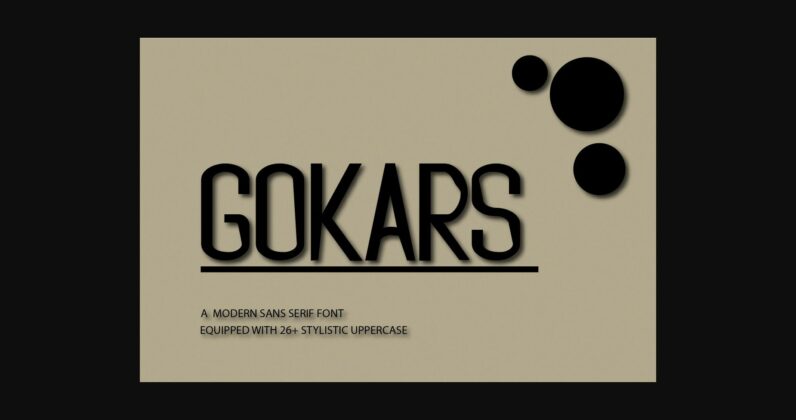 Gokars Font Poster 3