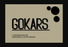 Gokars Font Gokars Font Poster 1