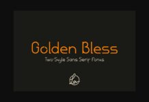 Golden Bless Font Poster 1