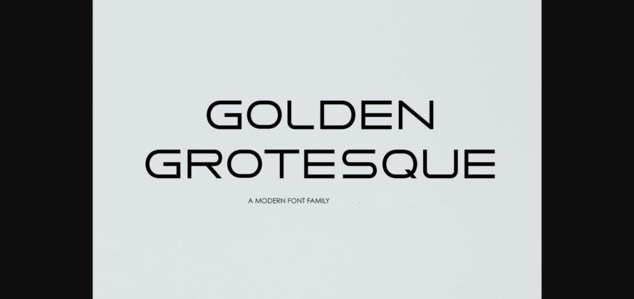 Golden Grotesque Font Poster 3