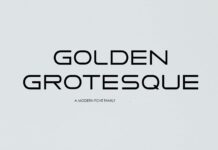 Golden Grotesque Font Poster 1